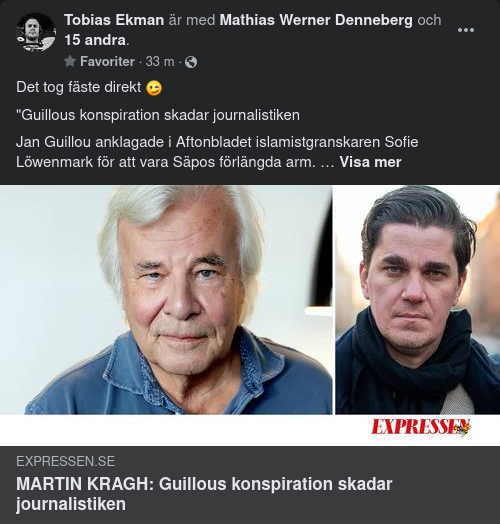 Skadlig Guilliou-Konspiration Skriver Kragh