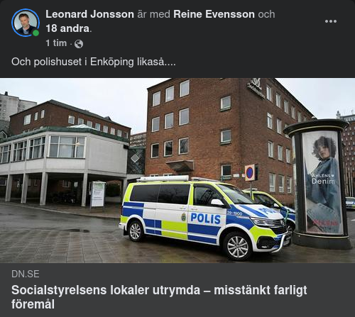 Lokalutrymningsorsakande Paket