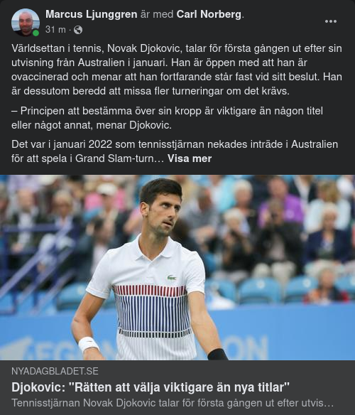 Viktigt För Novak