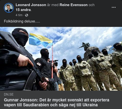 DN Folkbildar Om Svensk Vapenhandel