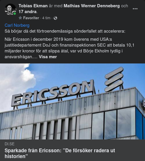 Historierevisionistiskt Ericsson