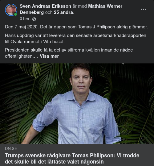 Rådgivare Philipsson Om Sin Tid Hos President Trump