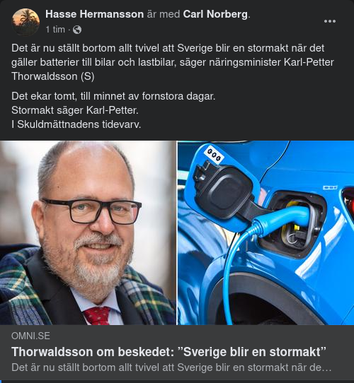 Svenskt Stormaktsseende Thorwaldsson
