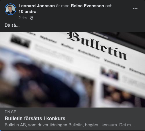 Bulletin I Konkurs?