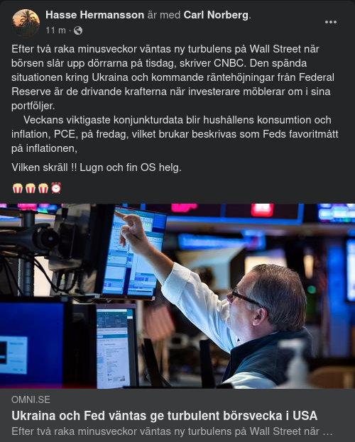 Förväntningar På Börsveckan