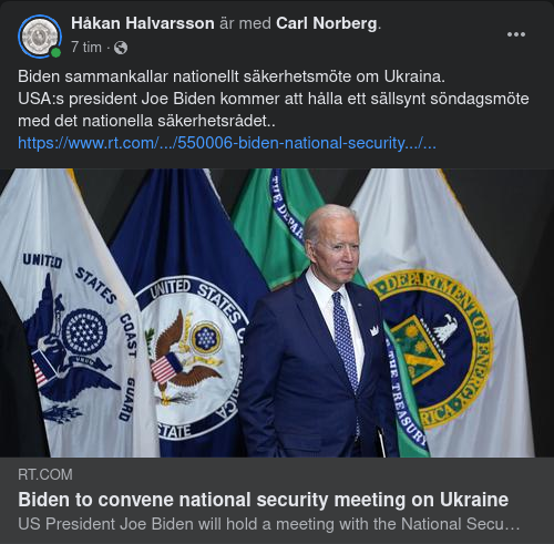 Biden Kallar Till Sällsynt Nationellt  Säkerhetssöndagsmöte Om Ukraina