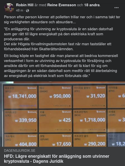 Skattesubventionerad Kryptobrytning