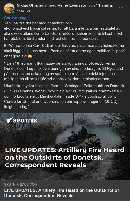 Artillerieldsrapport Från Donetsk