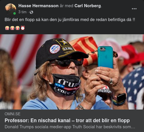 Svensk Flopptro Om Truth Social