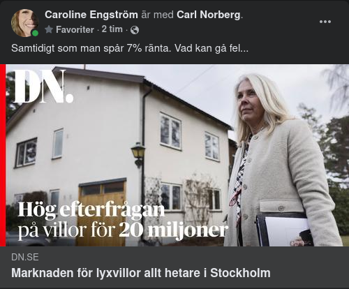 Het Lyxvillamarknad I Stockholm