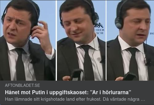 Hånande Zelenskyj