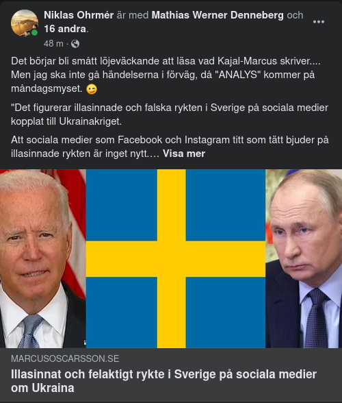 Illasinnat & Felaktigt Hos Kajal-Marcus