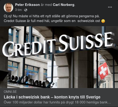 Läckta Konton Från Credit Suisse