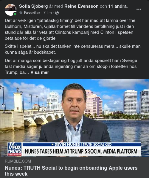 Nunes Om Durhams Utredning & Truth Social