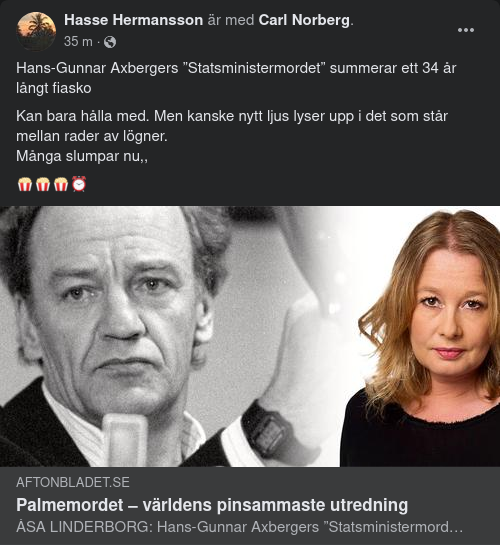 Ny Fiaskobeskrivande Palmemordutredningsbok