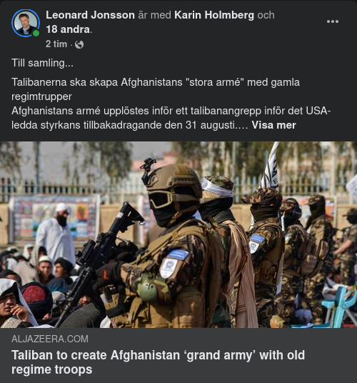 Arméskapande Talibaner