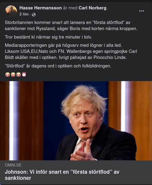 Sanktionsstörtflödande BoJo