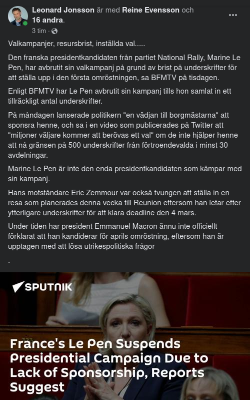 Inför Det Franska Valet