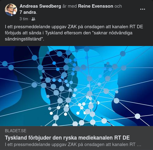 RT DE Förbjuds I Tyskland