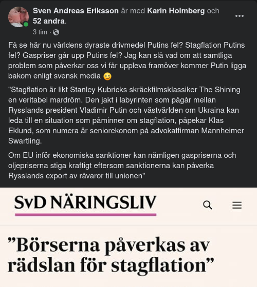 Inflation Eller Stagflation