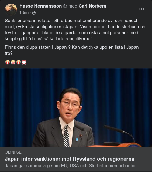 Japan Inför Sanktioner