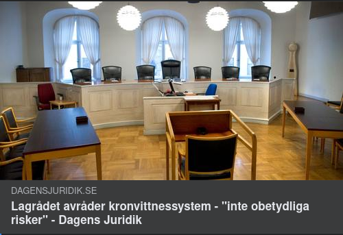 Kronvittnesystemavrådande Lagråd