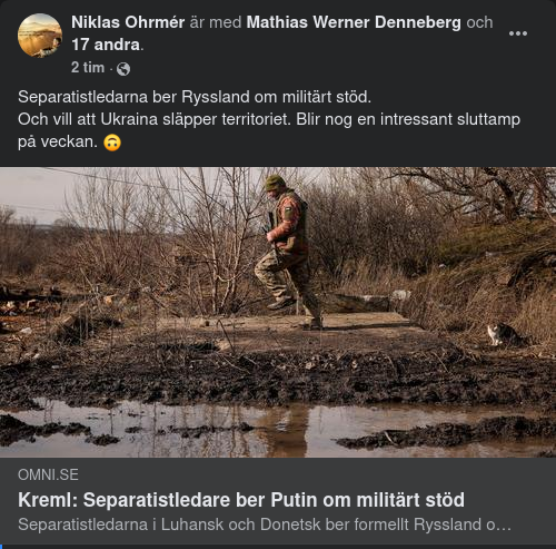 Militär Stödförfrågan Från Separisterna