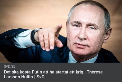 SvD Undrar Vad Putin Vill
