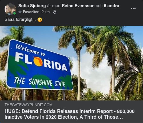 Djupt Valförargligt I Florida
