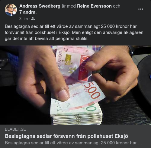 Polishusförsvunna Sedlar