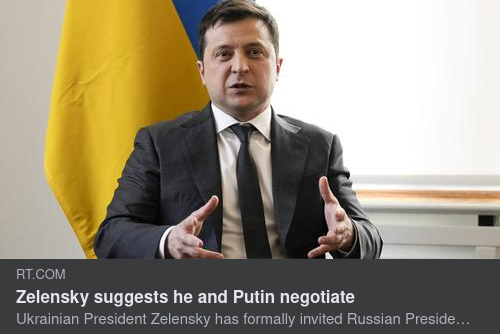 Zelensky Vill Förhandla Med Putin