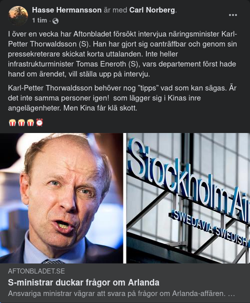 Arlandaduckande Ministrar