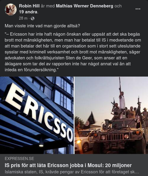 Ovetande Ericsson?