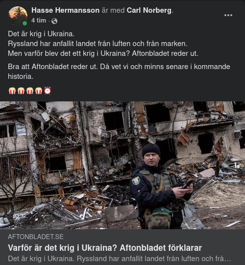 Aftonbladet Förklarar Kriget I Ukraina