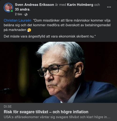 Överskott Av Betalningsmedel Om Färre Belånar Sig