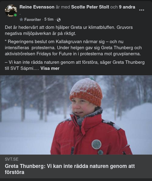 Från Klimat Till Natur För Greta