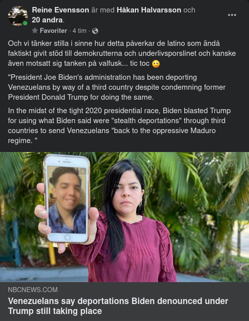 Biden Deporterar Venezuelaner För Optiken