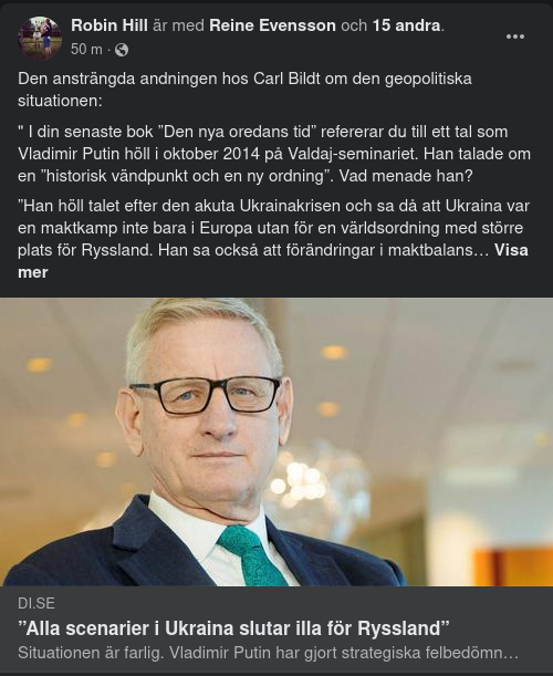 Andningsansträngd Bildt