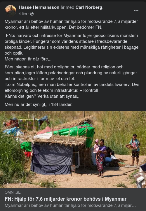 Såsom I Myanmar Så Och I...