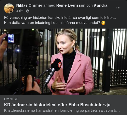 Reviderad KD-Historia