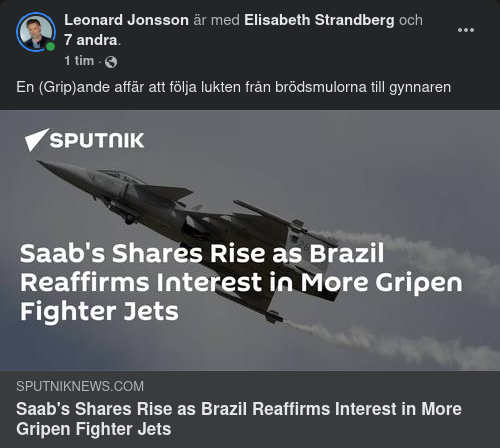 SAAB, Brasilien & Gripen