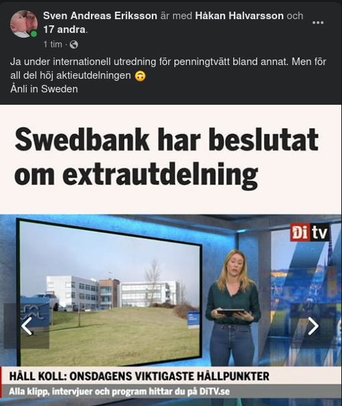 Extrautdelning I Swedbank