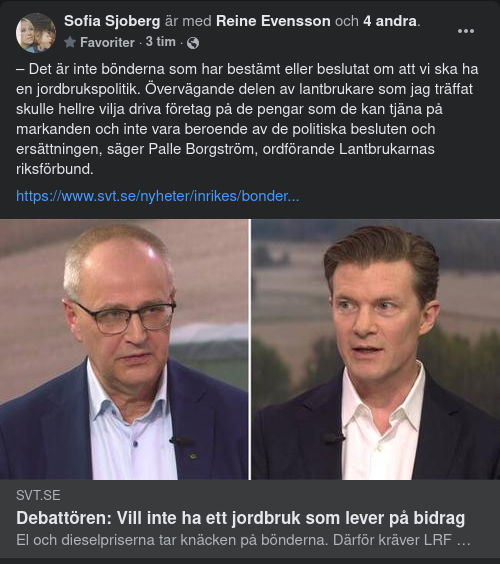 Jordbruk, Politik & Ekonomi