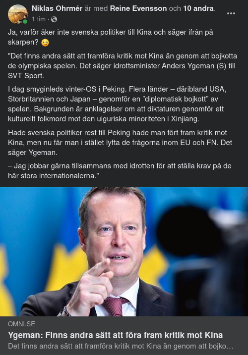 Ygermans Många Sätt Att Kritisera Kina