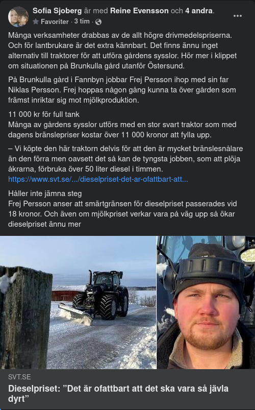 Ofattbart Dieselpris