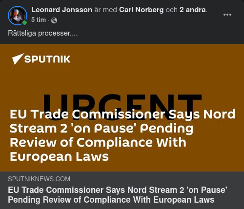 Nord Stream 2 & Juridiken