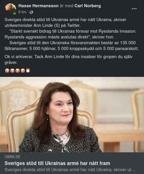 Svenskt Militärbidrag Framme I Ukraina
