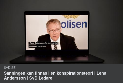 Möjliga Konspirationssanningar I SvD