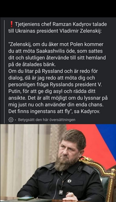 Kadyrov Till Zelensky