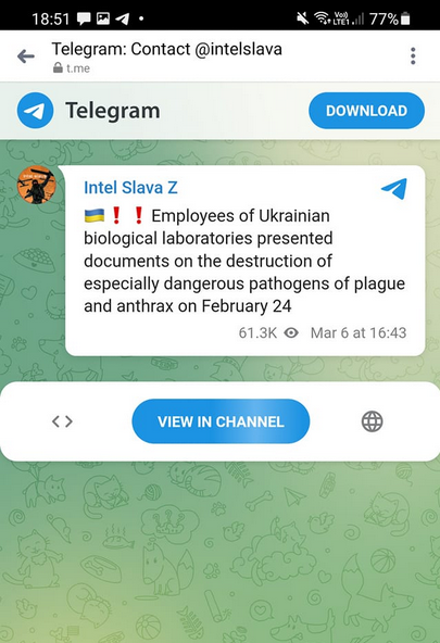 Dokumenterat Förstört I Ukrainska Biolabb